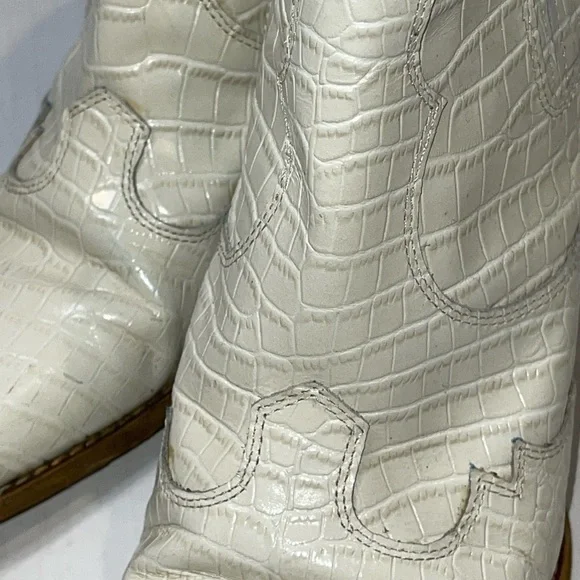 Sam Edelman Women's Ankle Booties Size 10M "Winona" White Leather Slip On - Picture 11 of 11